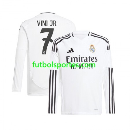 Camiseta Real Madrid Vinicius Junior 7 Primera Equipación 2024/2025 Manga Larga